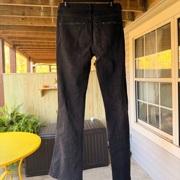 Free People Black Distressed Flare Jeans - Picture 4 of 5